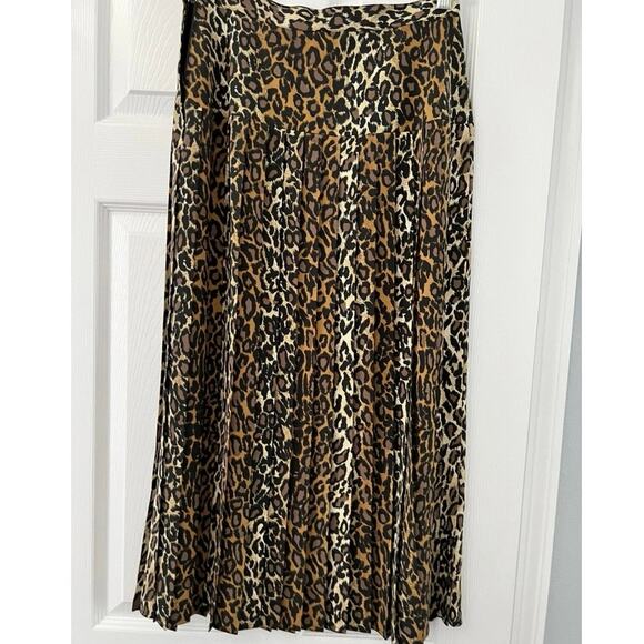 Vintage cheetah print maxi skirt sz 10 - Picture 5 of 10